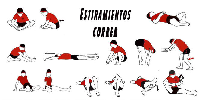 Estiramientos después de correr Estiramientos después de correr