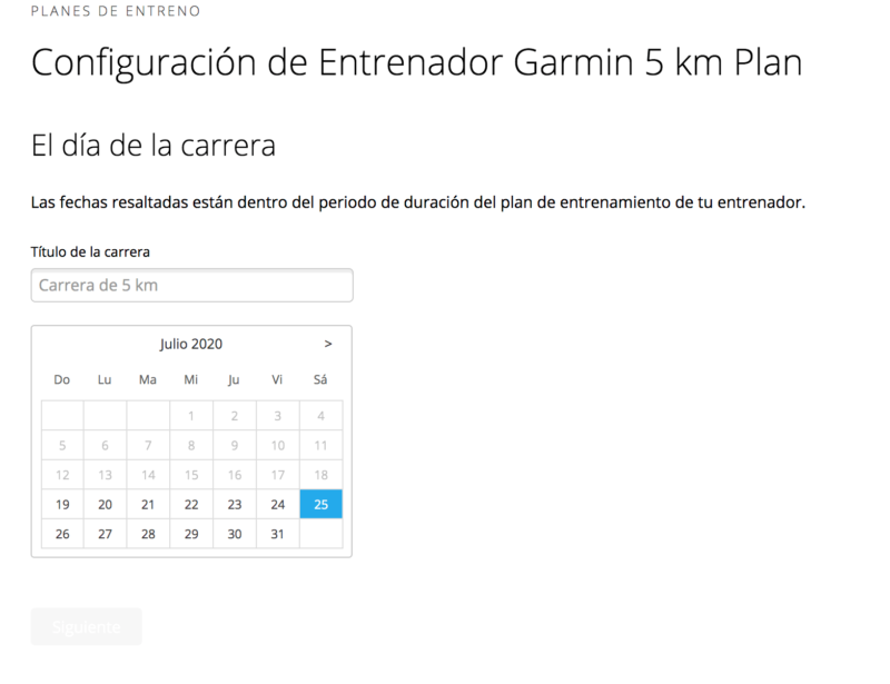 Garmin Coach Guía planes entrenamiento Garmin